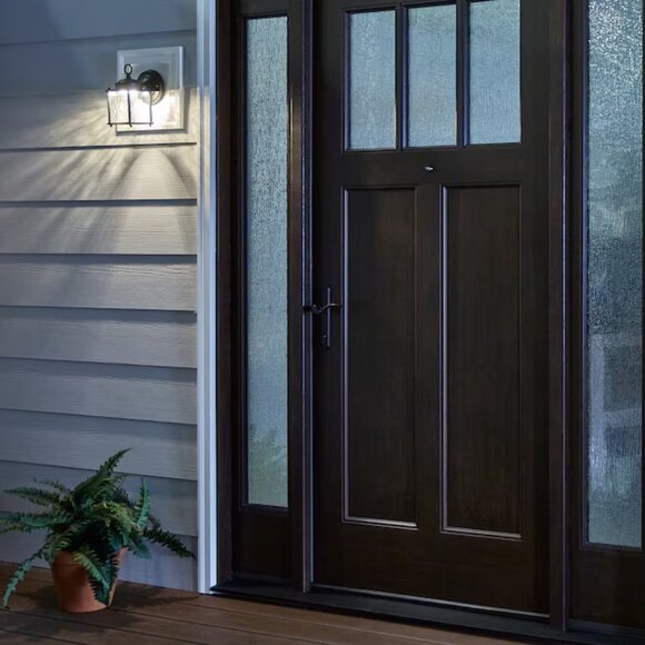 NEW Portfolio Bentree 8.25" Matte Hardwired Integrated LED Outdoor Wall Light - Picture 2 of 7